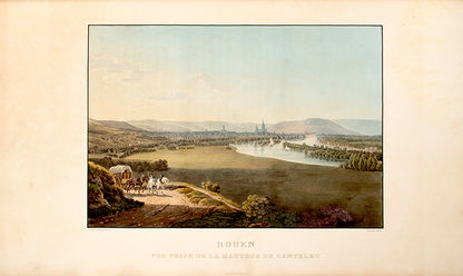 First edition of Excursion sur les Côtes et dans les Ports de Normandie by Noël-Jacques Lefebure-Duruflé, with 40 hand-coloured aquatints of Normandy.