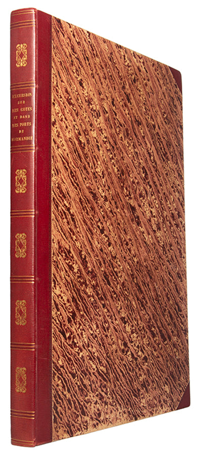 First edition of Excursion sur les Côtes et dans les Ports de Normandie by Noël-Jacques Lefebure-Duruflé, with 40 hand-coloured aquatints of Normandy.