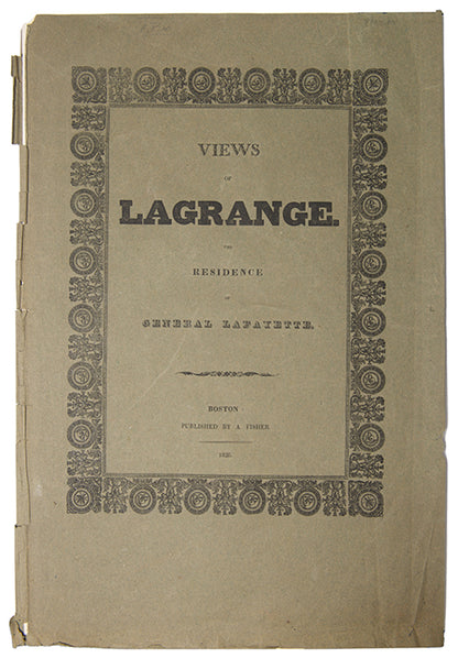 First edition of Views of Lagrange by Alvan Fisher, 4 hand-coloured lithograph plates.