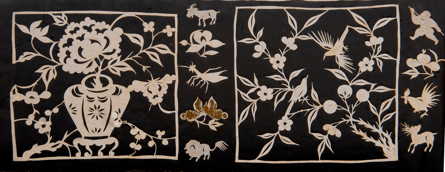 An exceptional album containing hundreds of delicate and elaborate Chinese jianzhi paper cut-outs.