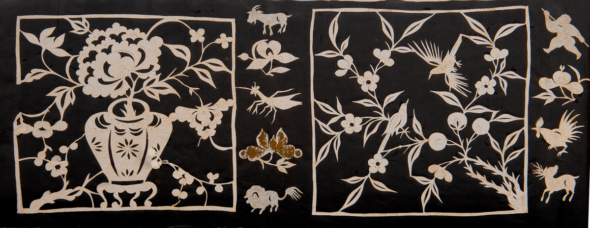 An exceptional album containing hundreds of delicate and elaborate Chinese jianzhi paper cut-outs.