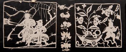 An exceptional album containing hundreds of delicate and elaborate Chinese jianzhi paper cut-outs.