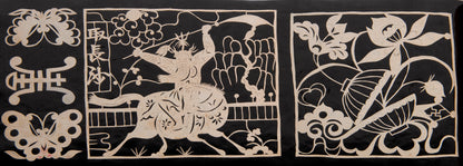 An exceptional album containing hundreds of delicate and elaborate Chinese jianzhi paper cut-outs.