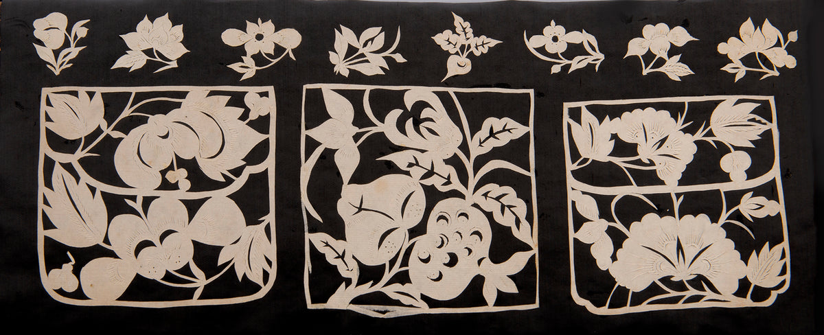An exceptional album containing hundreds of delicate and elaborate Chinese jianzhi paper cut-outs.