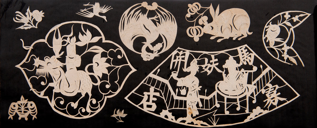 An exceptional album containing hundreds of delicate and elaborate Chinese jianzhi paper cut-outs.
