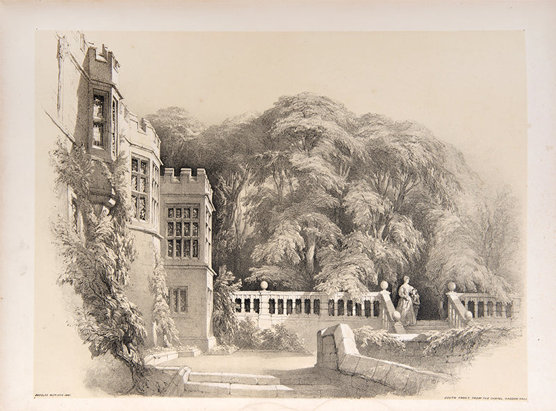 Signed first edition of Views of Haddon Hall by Douglas Morison, containing 25 views of the great Tudor Manor house.