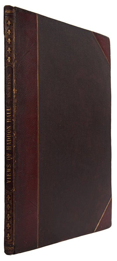 Signed first edition of Views of Haddon Hall by Douglas Morison, containing 25 views of the great Tudor Manor house.