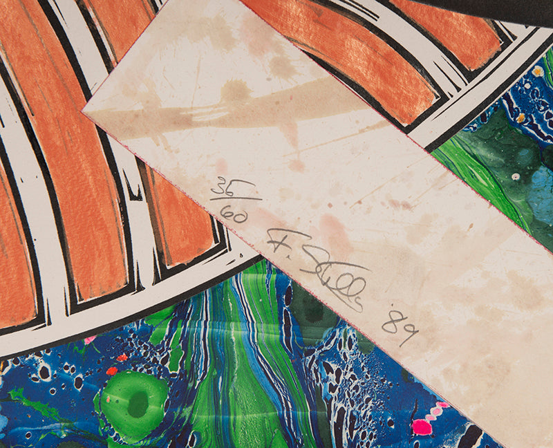 Frank Stella, Moby Dick, 1989, lithograph, lineoleum cut, and screenprint, signed by the artist, from the edition of 60, on wove paper