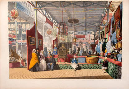 First edition of Dickinson's Comprehensive Pictures of the Great Exhibition of 1851 by Dickenson Bros, one of the great pictorial commemorations of the Great Exhibition, containing 55 chromo-lithograph plates.