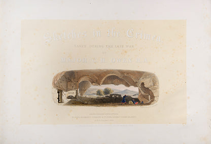 First edition Sketches in the Crimea by Henry Charles Cunliffe-Owen, containing 8 hand-coloured lithograph views of Criea, primarily Sevastapol. 