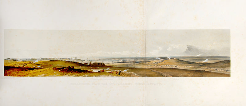First edition Sketches in the Crimea by Henry Charles Cunliffe-Owen, containing 8 hand-coloured lithograph views of Criea, primarily Sevastapol. 