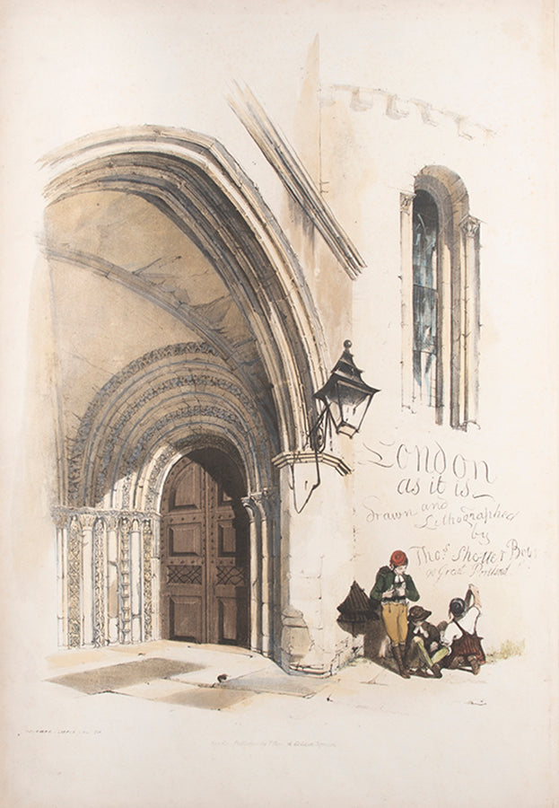 First edition of Original Views of London As It Is by Thomas Boys, containing 25 hand-coloured lithographs of London in the 1840s.