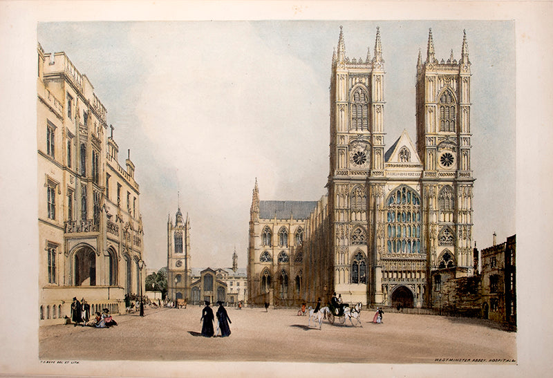 First edition of Original Views of London As It Is by Thomas Boys, containing 25 hand-coloured lithographs of London in the 1840s.