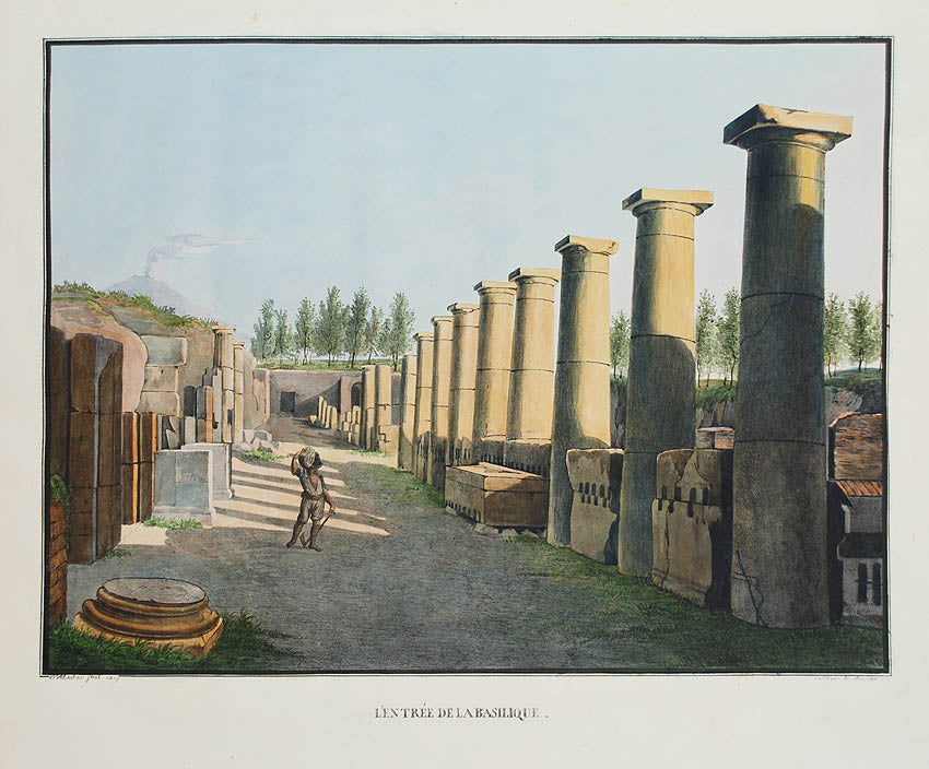 Collezione di Vedute Pittoresche della Antica Città di Pompei from 1819 by Jakob Huber, containing 20 of the earliest lithographs of Naples, depicting Pompeii.