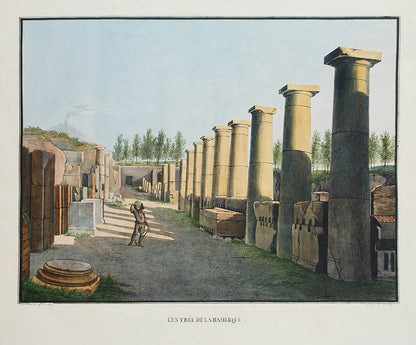 Collezione di Vedute Pittoresche della Antica Città di Pompei from 1819 by Jakob Huber, containing 20 of the earliest lithographs of Naples, depicting Pompeii.