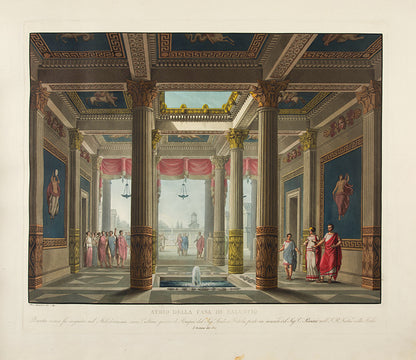 Early issue of Sceniche Decorazioni and Raccolta by Alessandro Sanquirico, the pioneering set designer, containing 75 plates of operas, ballets, and plays performed in La Scala in Milan between 1817 and 1832.