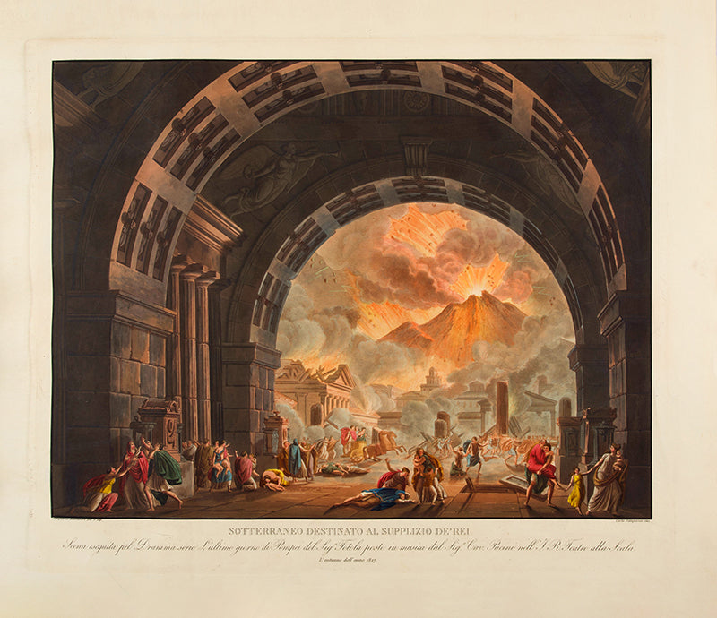 Early issue of Sceniche Decorazioni and Raccolta by Alessandro Sanquirico, the pioneering set designer, containing 75 plates of operas, ballets, and plays performed in La Scala in Milan between 1817 and 1832.