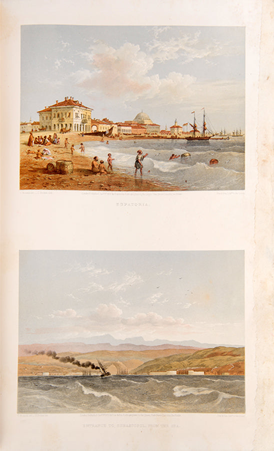 First edition of The Beautiful Scenery and Chief Places of Interest throughout the Crimea by Carlo Bossoli, containing 51 views of Crimea and the Ukraine.