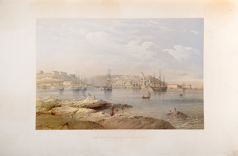 First edition of The Beautiful Scenery and Chief Places of Interest throughout the Crimea by Carlo Bossoli, containing 51 views of Crimea and the Ukraine.