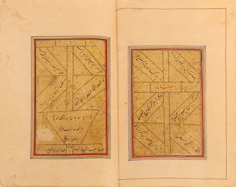 Divan of poetry by Amir Shahi Sabzavari from herat in 1525 with safavid miniatures.