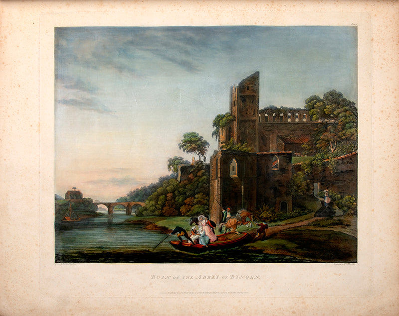 First edition of Views Taken On and Near the River Rhine by Rev. John Gardnor, containing 32 hand-coloured aquatint plates pf the Rhine and surrounding landscape.