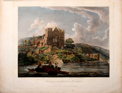 First edition of Views Taken On and Near the River Rhine by Rev. John Gardnor, containing 32 hand-coloured aquatint plates pf the Rhine and surrounding landscape.
