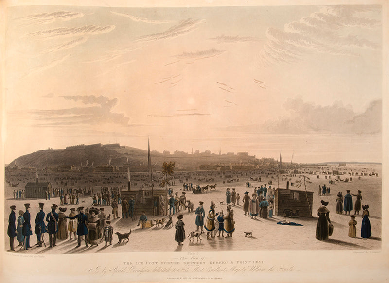 First edition of James Pattison Cockburn's Views of Quebec, a rare set of six views of Quebec during his time as an officer in the Napoleonic Wars.