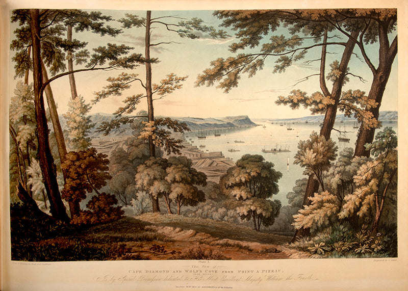 First edition of James Pattison Cockburn's Views of Quebec, a rare set of six views of Quebec during his time as an officer in the Napoleonic Wars.