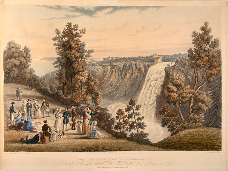 First edition of James Pattison Cockburn's Views of Quebec, a rare set of six views of Quebec during his time as an officer in the Napoleonic Wars.