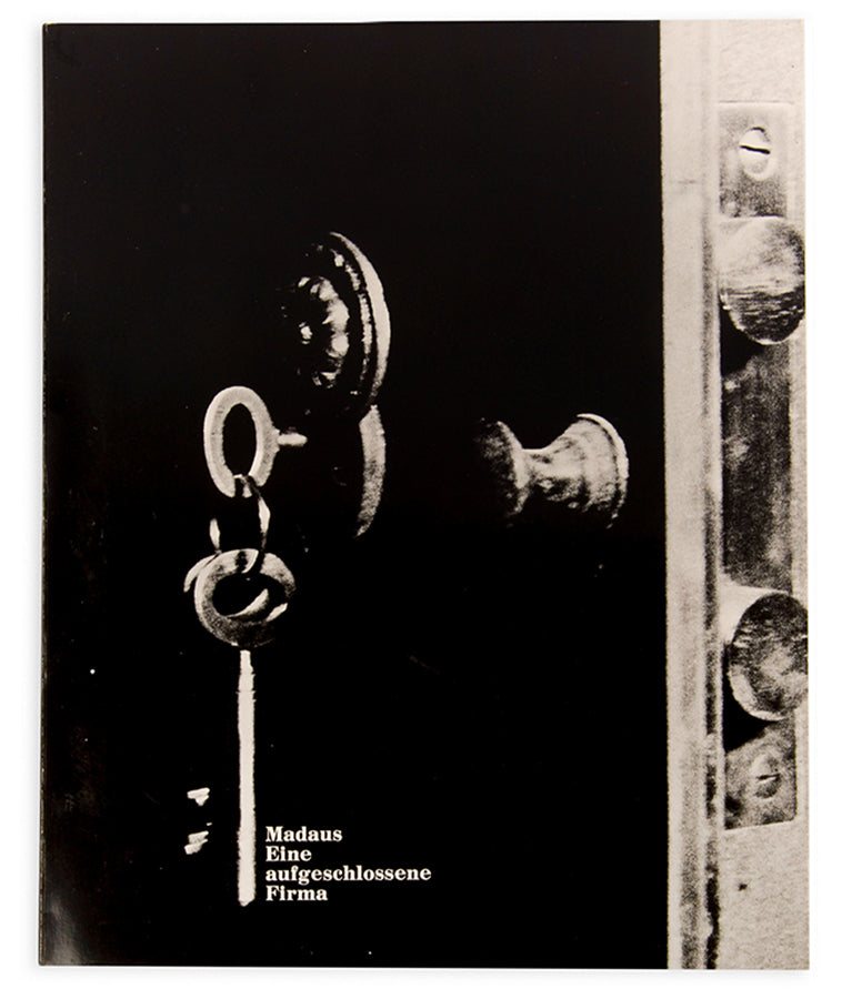 This innovative company book was issued to commemorate the fiftieth anniversary of Cologne-based pharmaceuticals company Dr. Madaus.