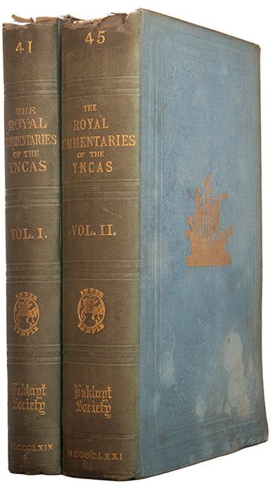 First Part of the Royal Commentaries of the Yncas by the Ynca Garcillasso de la Vega.