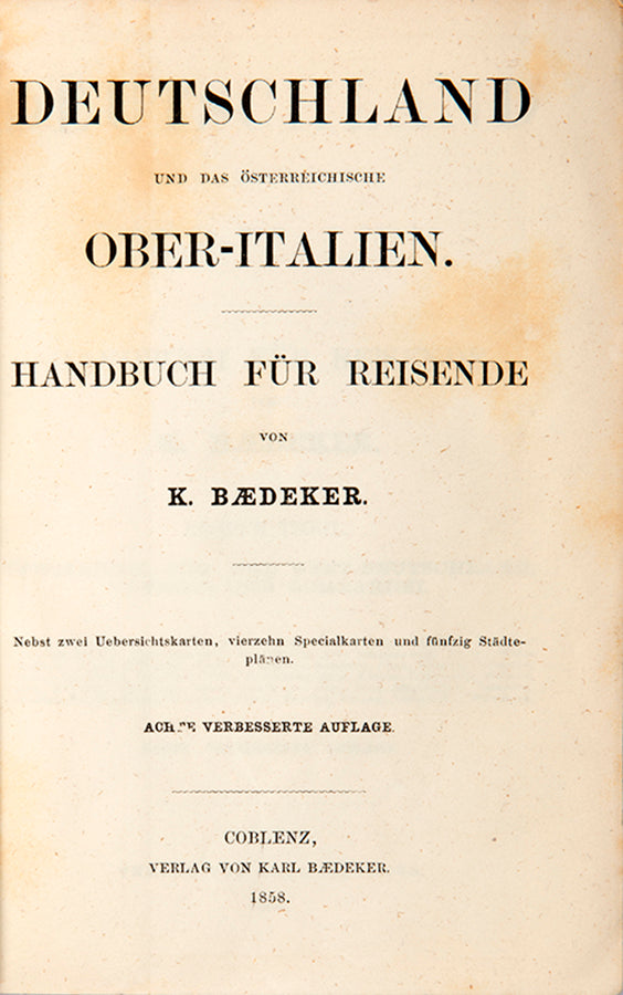 According to Hinrichsen this "second part" covering Central and Northern Germany was never published.