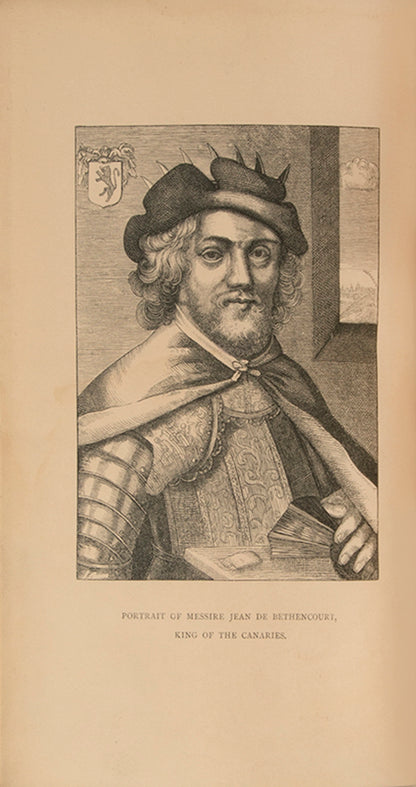 Jean de Bethencourt was a French explorer who in 1402 led an expedition to the Canary Islands, landing first on the north side of Lanzarote. From there he conquered for Castile the islands of Fuerteventura (1405) and El Hierro.