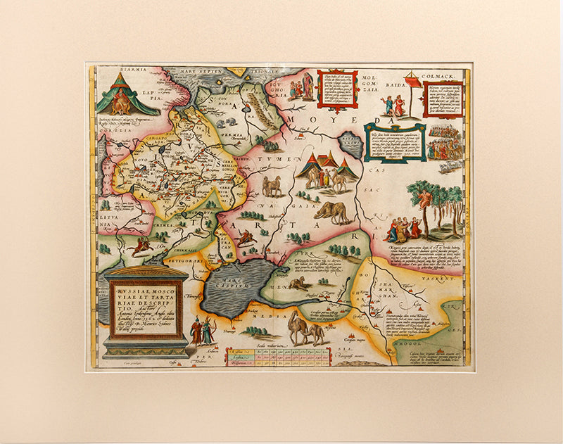Double page copper engraved map with later hand colouring form the fifth and final and most complete French edition of the Theatre de l' univers