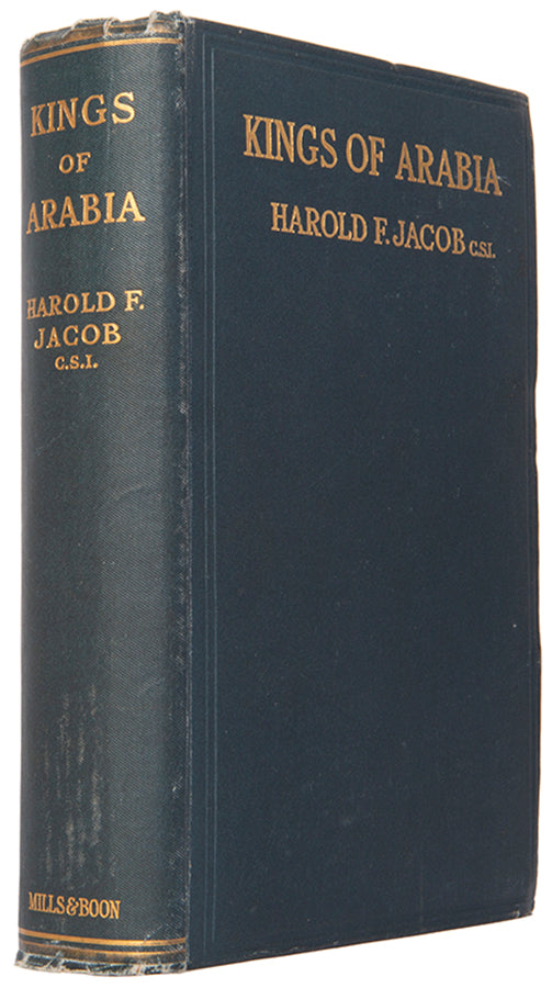 Jacob's Kings of Arabia is a comprehensive political sketch of Yemen from the late 17th century to the early 20th century. The many plates focus on the Sheikhs and Sultans involved in the politics of Yemen, as well as the architecture and landscape of the region.