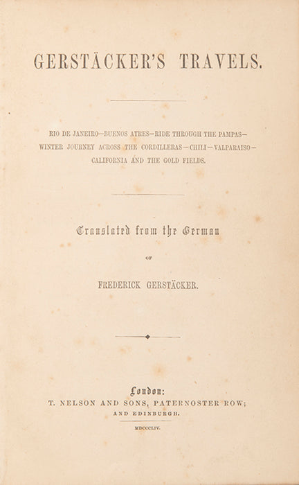 Gerstäcker's Travels.