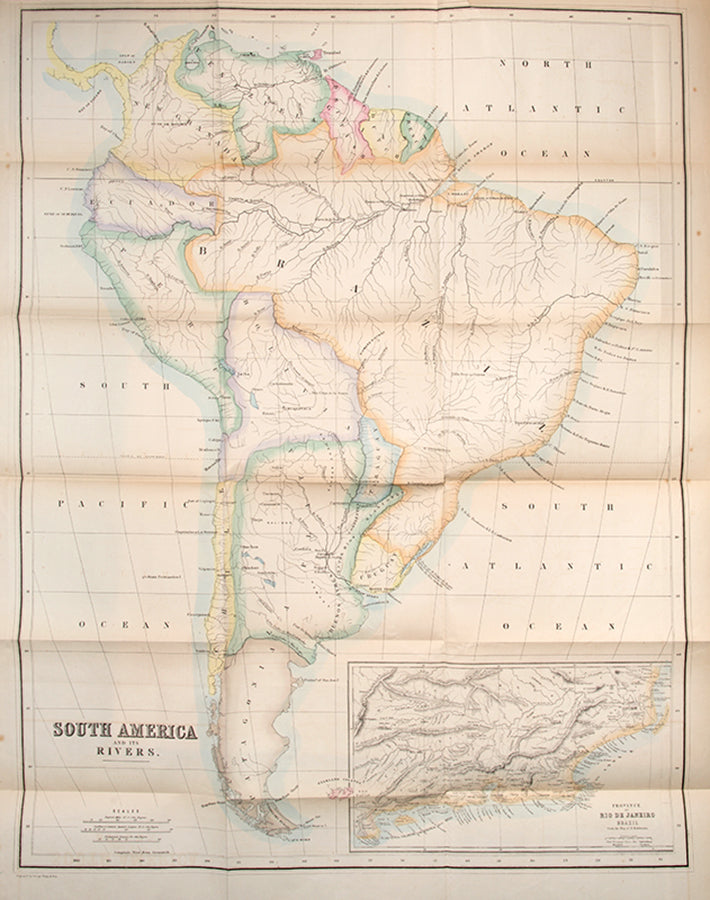 First edition of William Hafield's Brazil, the River Plate, and the Falkland Islands, containing 3 maps, one of which is coloured.