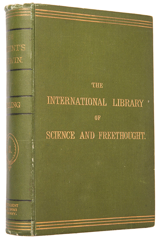 First edition of radical activist Edward Aveling's book on Darwin's theories, The Student's Darwin, published in 1881.