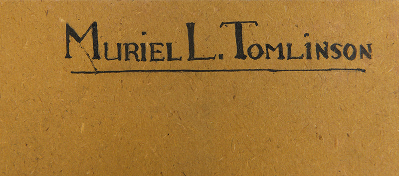 A wonderful group of artworks by the pioneering Oxford chemist Muriel Tomlinson that document her science education during the 1920s.