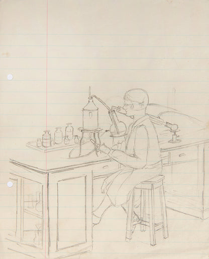 A wonderful group of artworks by the pioneering Oxford chemist Muriel Tomlinson that document her science education during the 1920s.