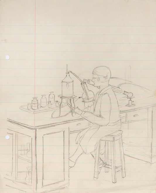 A wonderful group of artworks by the pioneering Oxford chemist Muriel Tomlinson that document her science education during the 1920s.