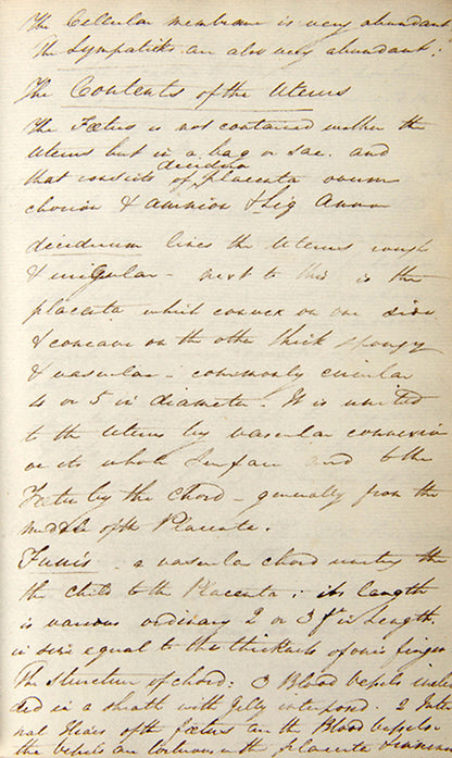 A substantial set of manuscript lecture notes on obstetrics made by a student of  physician James Hamilton at the University of Edinburgh in 1822.