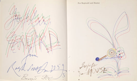 First editions of Inspector Mouse, Quasimodo Mouse, and Emergency Mouse by Bernard Stone and Ralph Steadman, inscribed to Hilary Gerrard