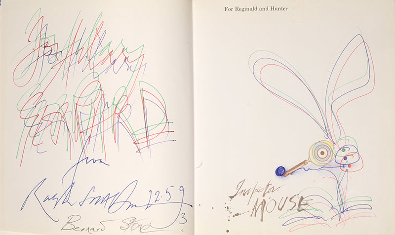 First editions of Inspector Mouse, Quasimodo Mouse, and Emergency Mouse by Bernard Stone and Ralph Steadman, inscribed to Hilary Gerrard