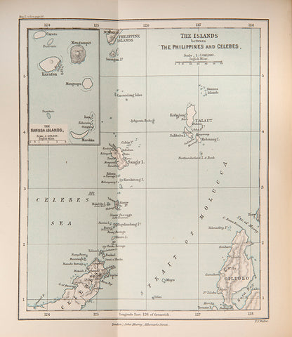 A bright and smart copy of Sydney John Hickson's A Naturalist in North Celebes, being an account of his journey along the northern Celebes coast and the Celebes sea.