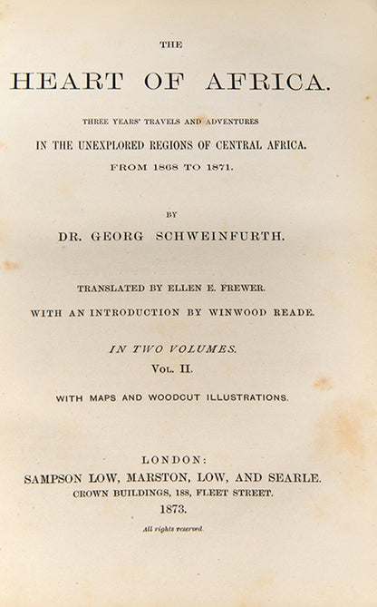 Schweinfurth expanded knowledge of the flora and fauna of central Africa as well as the ethnology of its inhabitants. He was the first European to encounter the Akka Pygmies of East Africa