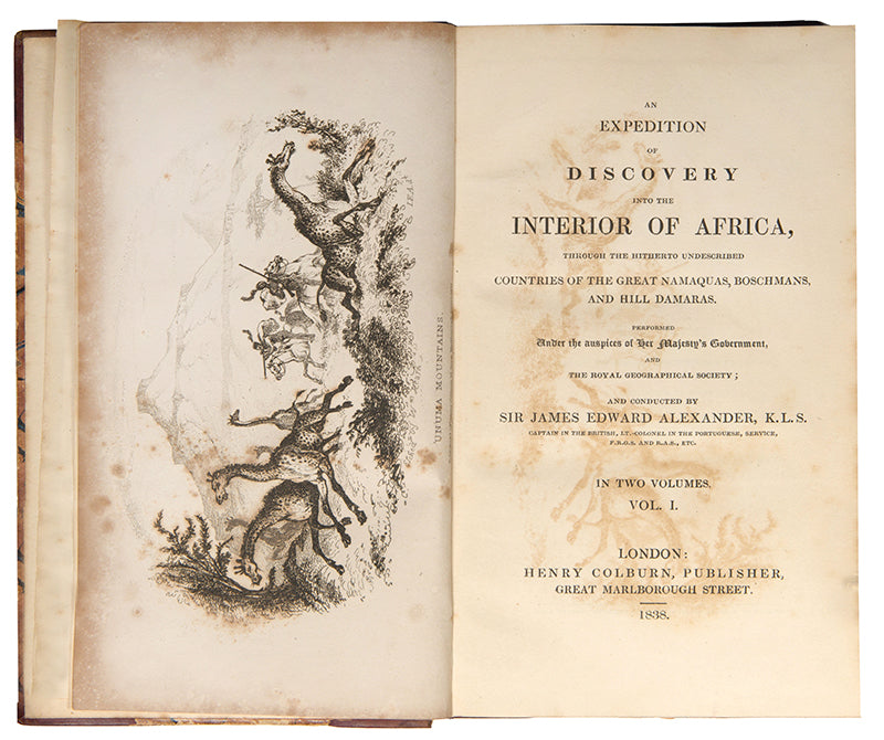 Alexander's inland journey from Cape Town during which he collected many specimens of fauna and flora.
