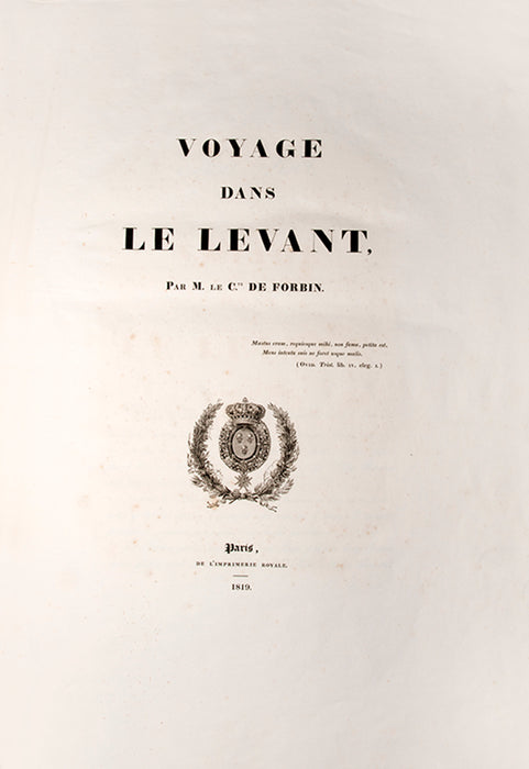 Voyage dans le Levant.