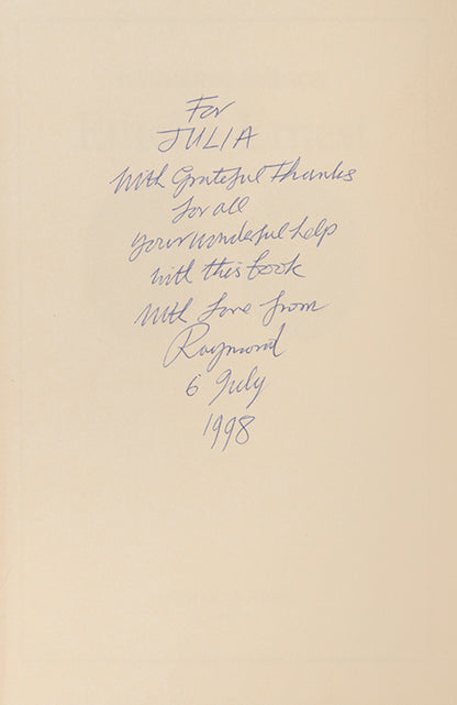 First edition of Ethel and Ernest by Raymond Briggs, inscribed by the author to Julia MacRae.