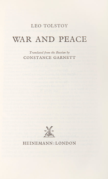 War and Peace.